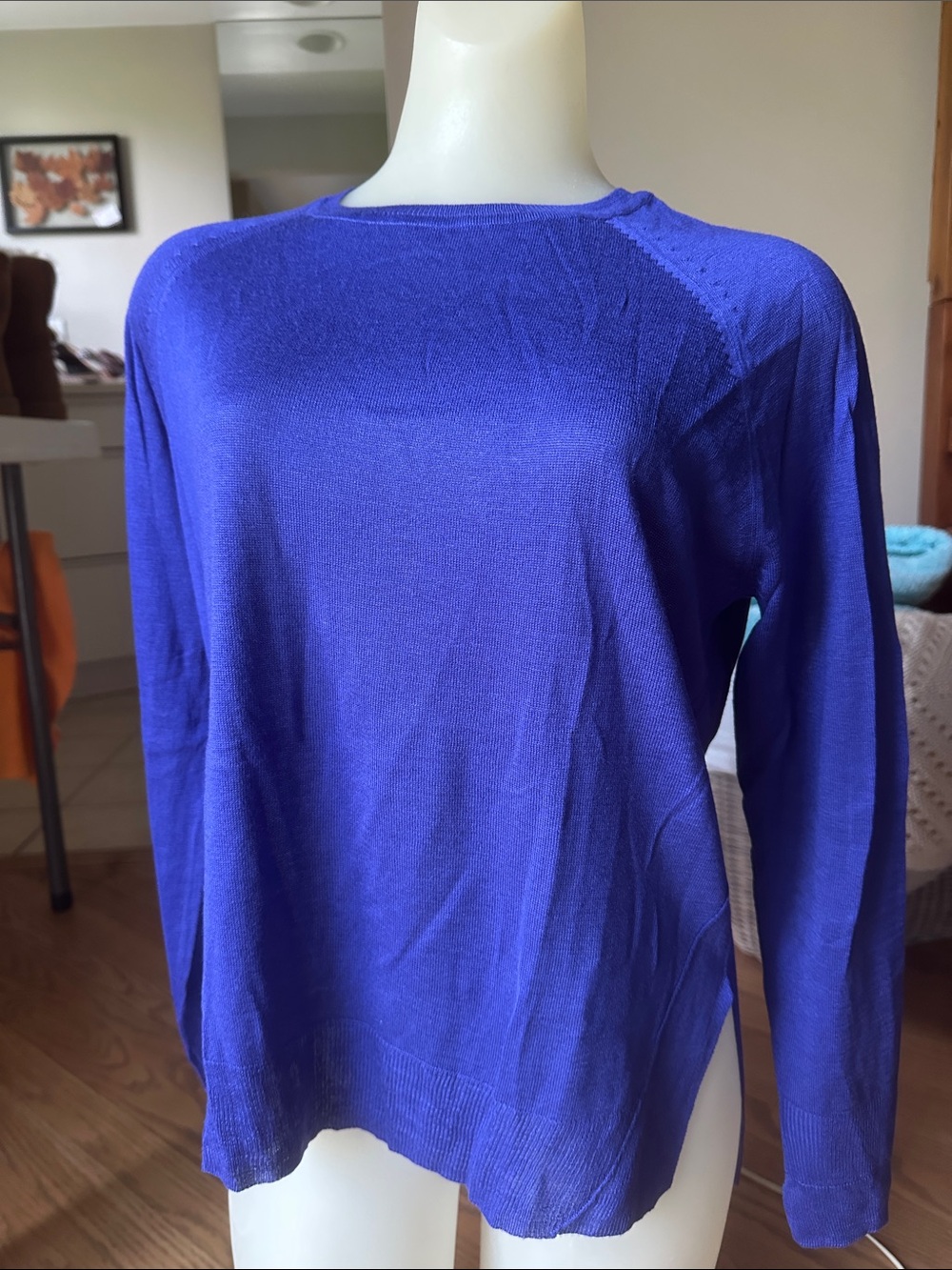 Purple Women’s Lightweight Knit Top Zara Size small silk